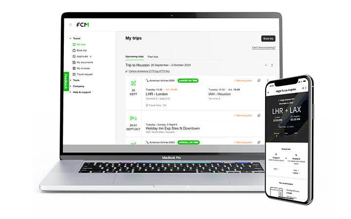 Blended user experience | Corporate Travel Management | FCM Travel
